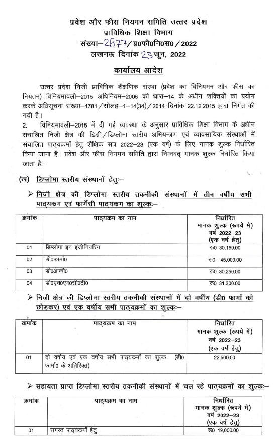 D.Pharm Fee Structure